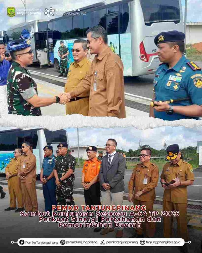 
					Pemko Tanjungpinang Sambut Kunjungan Seskoau A-64 TP 2026, Perkuat Sinergi Pertahanan dan Pemerintahan Daerah