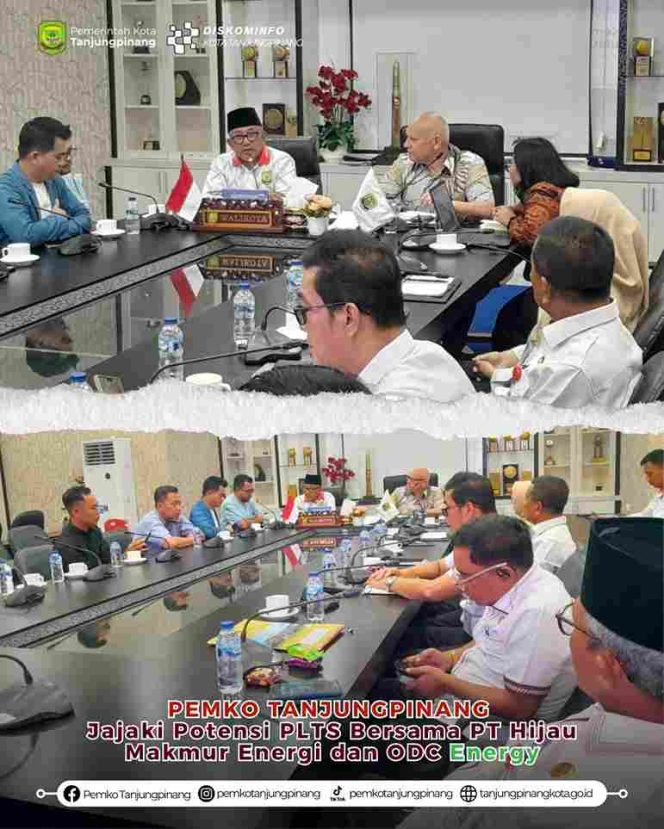 
					Pemko Tanjungpinang Jajaki Potensi PLTS Bersama PT Hijau Makmur Energi dan ODC Energy