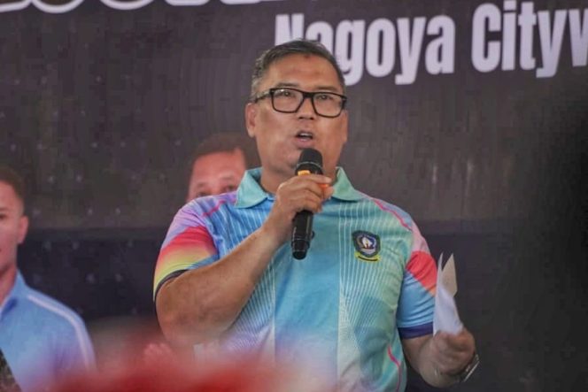 
					Wagub Kepri Nyanyang Haris Pratamura membuka Kejuaraan Karate Open 2026 digelar di Hall Nagoya City Walk, Batam, Jumat (24/4/2026).