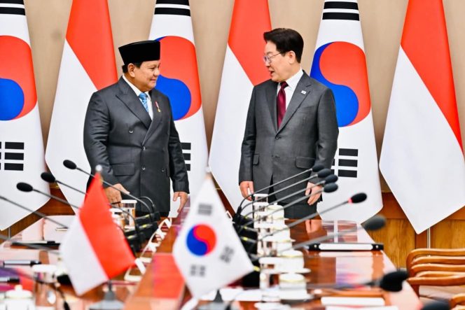 
					Presiden Prabowo Dan Presiden Lee Jae Myung Perkuat Kemitraan Strategis Indonesia–Korea Selatan Dalam Pertemuan Bilateral