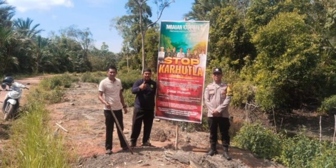 
					Cegah Karhutla, Polres Lingga Gencarkan Edukasi Lewat Spanduk Imbauan