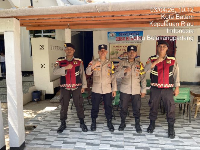
					Pastikan Ibadah Jumat Agung Khidmat, Polsek Belakang Padang Perketat Pengamanan di Sejumlah Gereja