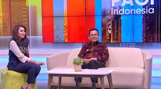 Gubernur Kepulauan Riau Ansar Ahmad tampil sebagai narasumber dalam program Selamat Pagi Indonesia Metro TV, Jumat (24/4/2026). (Tangkap layar siaran Selamat Pagi Indonesia Metro TV)