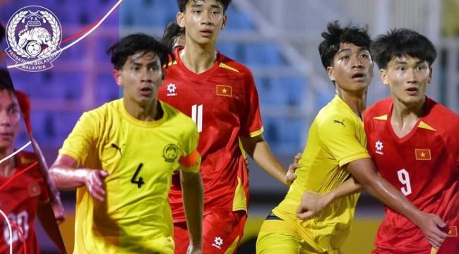 Vietnam kalahkan Malaysia di partai final Piala AFF U 17. (Foto: Instagram FAM)